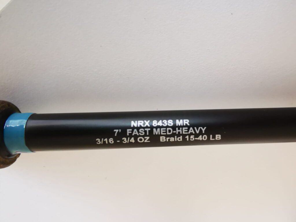 Caratteristiche tecniche descritte sul fusto NRX 843