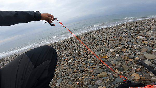 Booms Fishing MRC Clip a rilascio magnetico con cordino ELASTICO