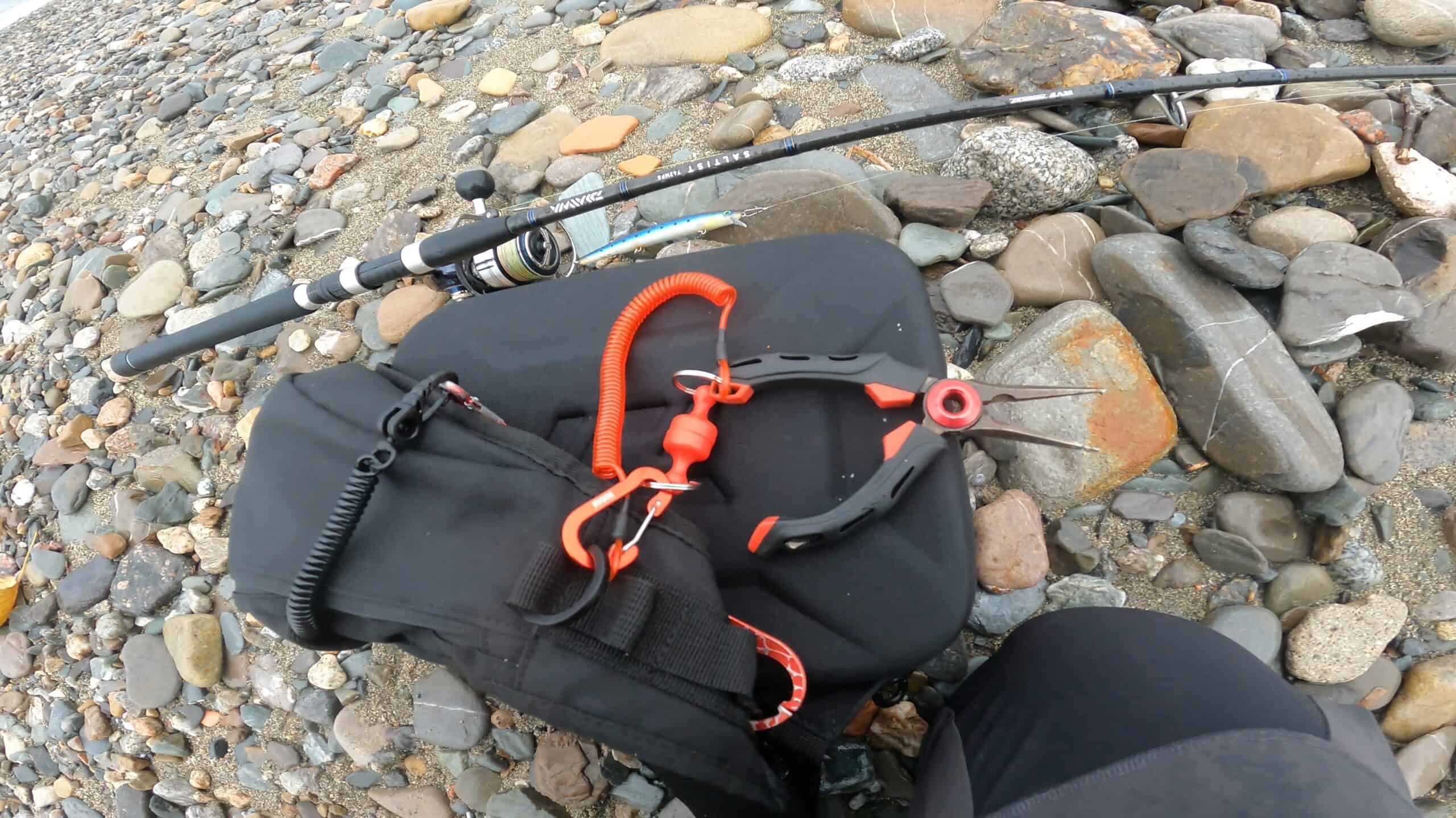 Cordino Magnetico Da Pesca Antiscivolo Con Sgancio Rapido | 1,5 Metri Portata 12,5kg | Nero