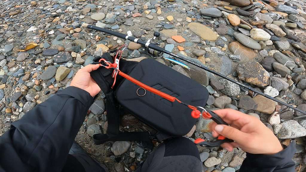 Booms Fishing MRC Clip a rilascio magnetico con cordino ELASTICO