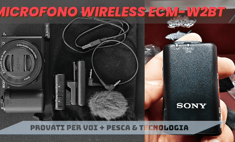 MICROFONO WIRELESS SONY ECM-W2BT < Clipangler - Spinning Pesca Mare