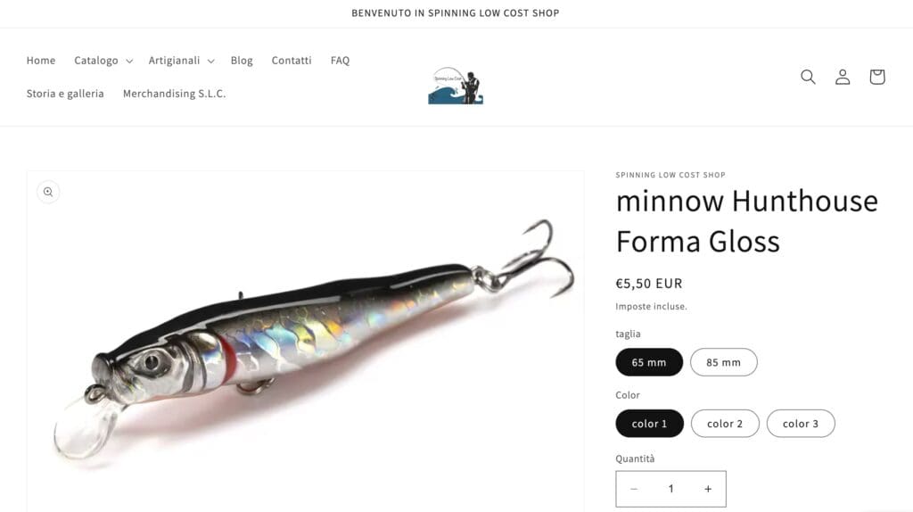 minnow spinning low cost