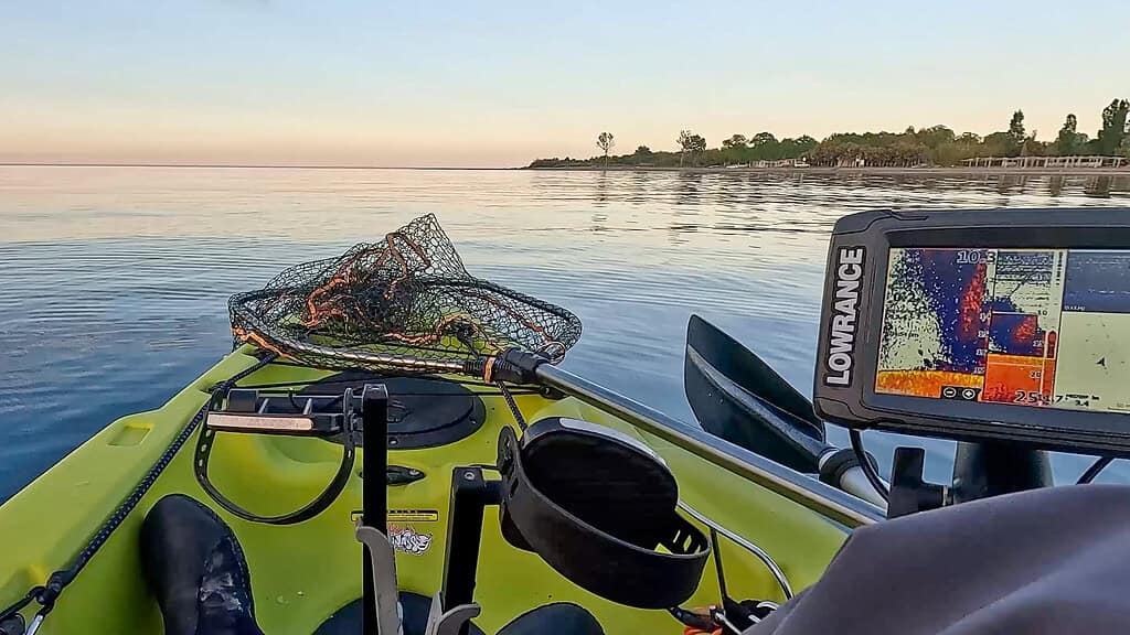 sabiki al tramonto - ecoscandaglio lowrance
